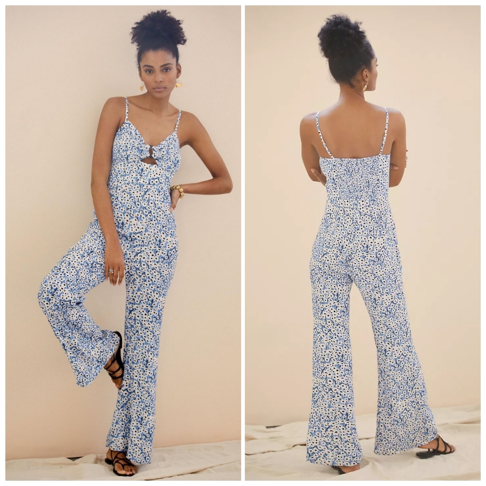 NWOT Anthropologie Hutch Ditsy Print Jumpsuit